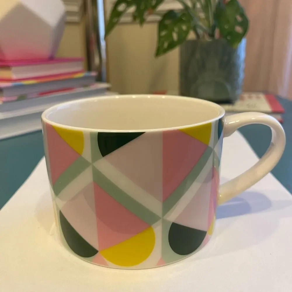 Kate Spade New York Geo Ceramic Coffee/Tea Mug — Great Used Condition